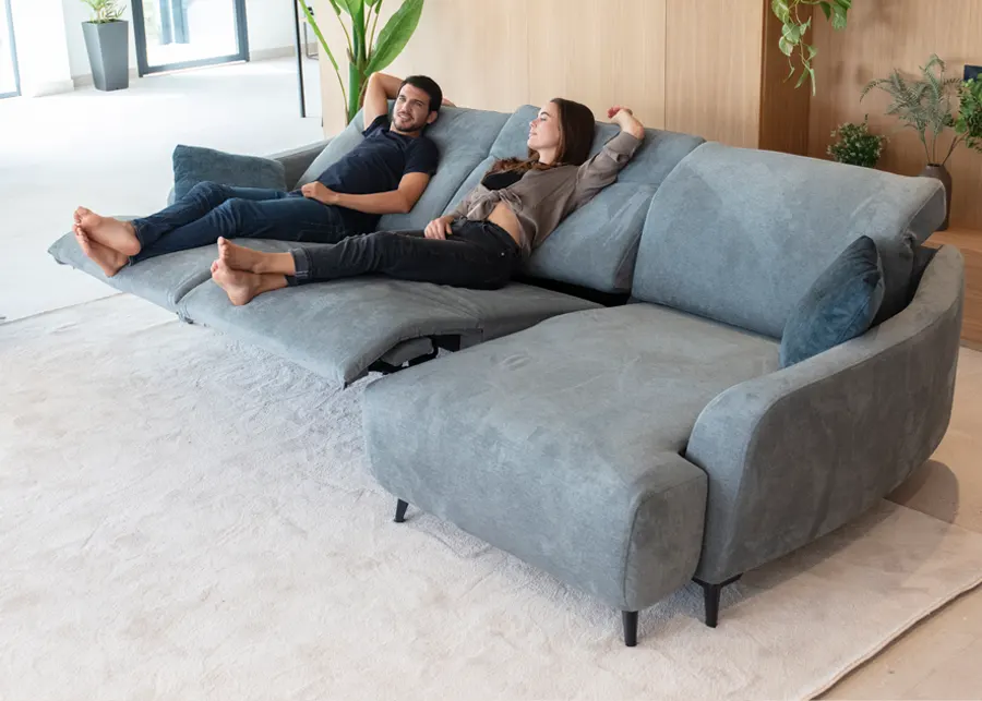 Sofá Relax de asientos Motorizados Lotus Gran Confort y Diseño