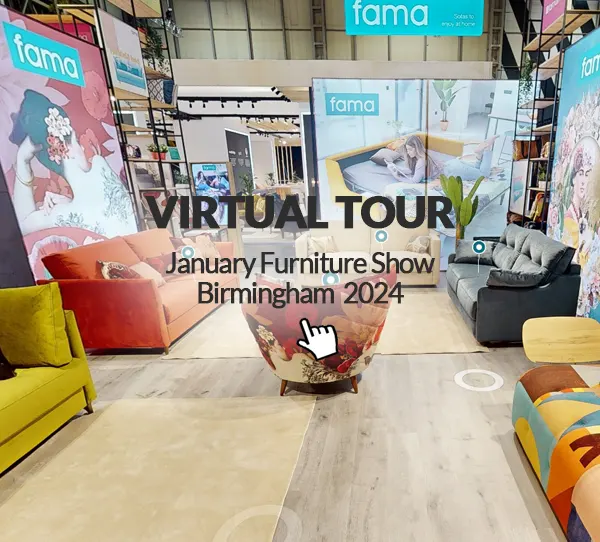 Virtual Tour January Furniture Show Birmingham 2024 - Fama