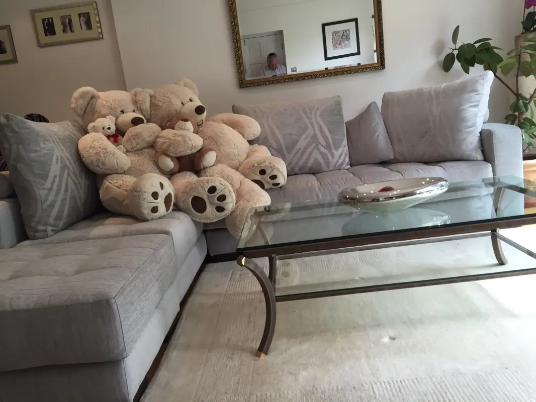 Morellia Corner Sofa with bears